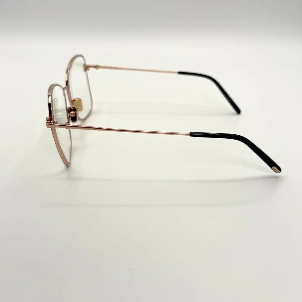 Tom Ford TF5906-B 001 Black Rose Gold Metal Cat-Eye Frames 55-15-140